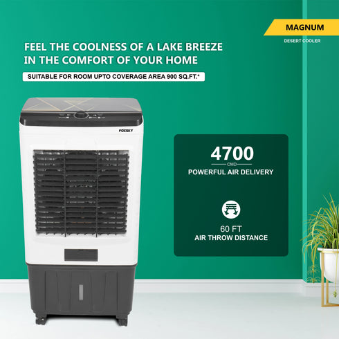 FOXSKY 70 L Desert Air Cooler (White, Magnum)