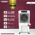 Foxsky Volt 85 L Desert Air Cooler with Honeycomb Cooling Pads, 100% Copper Motor, Ice Chamber, 2 Year Warranty, White