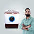 Foxsky 8.2 kg Semi-Automatic Top Load Washing Machine With Magic Filter (Aqua Wash, MAROON)