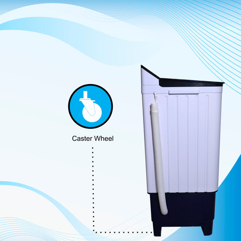Foxsky 8.6 kg Semi-Automatic Top Load Washing Machine With Magic Filter (Aqua Wash, BLUE)