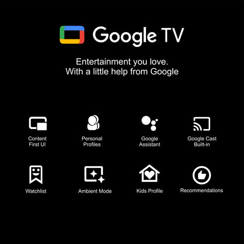 Foxsky 80 cm (32 inch) Frameless Series QLED HD Ready Google Smart TV FS32GATV (Black)