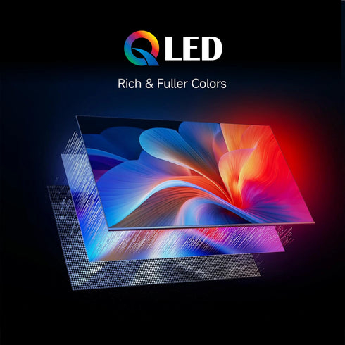 Foxsky 80 cm (32 inch) Frameless Series QLED HD Ready Google Smart TV FS32GATV (Black)