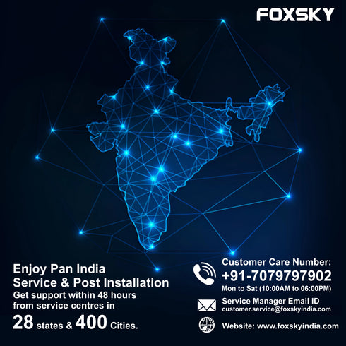 Foxsky 80 cm (32 inch) Frameless Series QLED HD Ready Google Smart TV FS32GATV (Black)