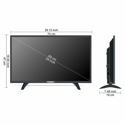 Foxsky 60.96 cm (24 inch) HD Ready LED TV 24FSN With A+ Grade Panel (slim bezels)