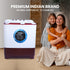 Foxsky 9.5 kg Semi-Automatic Top Load Washing Machine With Magic Filter (Aqua Wash, MAROON)