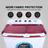 Foxsky 9.5 kg Semi-Automatic Top Load Washing Machine With Magic Filter (Aqua Wash, MAROON)