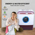 Foxsky 9.5 kg Semi-Automatic Top Load Washing Machine With Magic Filter (Aqua Wash, MAROON)