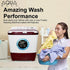 Foxsky 8.5 kg Semi-Automatic Top Load Washing Machine With Magic Filter (Aqua Wash, MAROON)