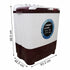 Foxsky 8.5 kg Semi-Automatic Top Load Washing Machine With Magic Filter (Aqua Wash, MAROON)