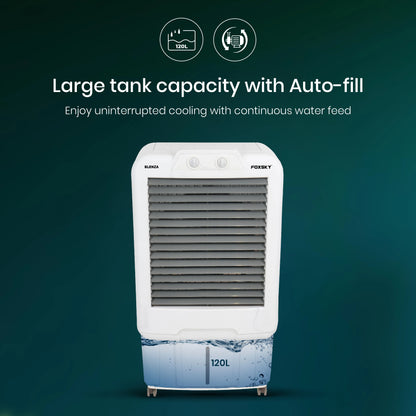 Foxsky Blenza 120 L Desert Air Cooler with Honeycomb Cooling Pads, 100% Copper Motor