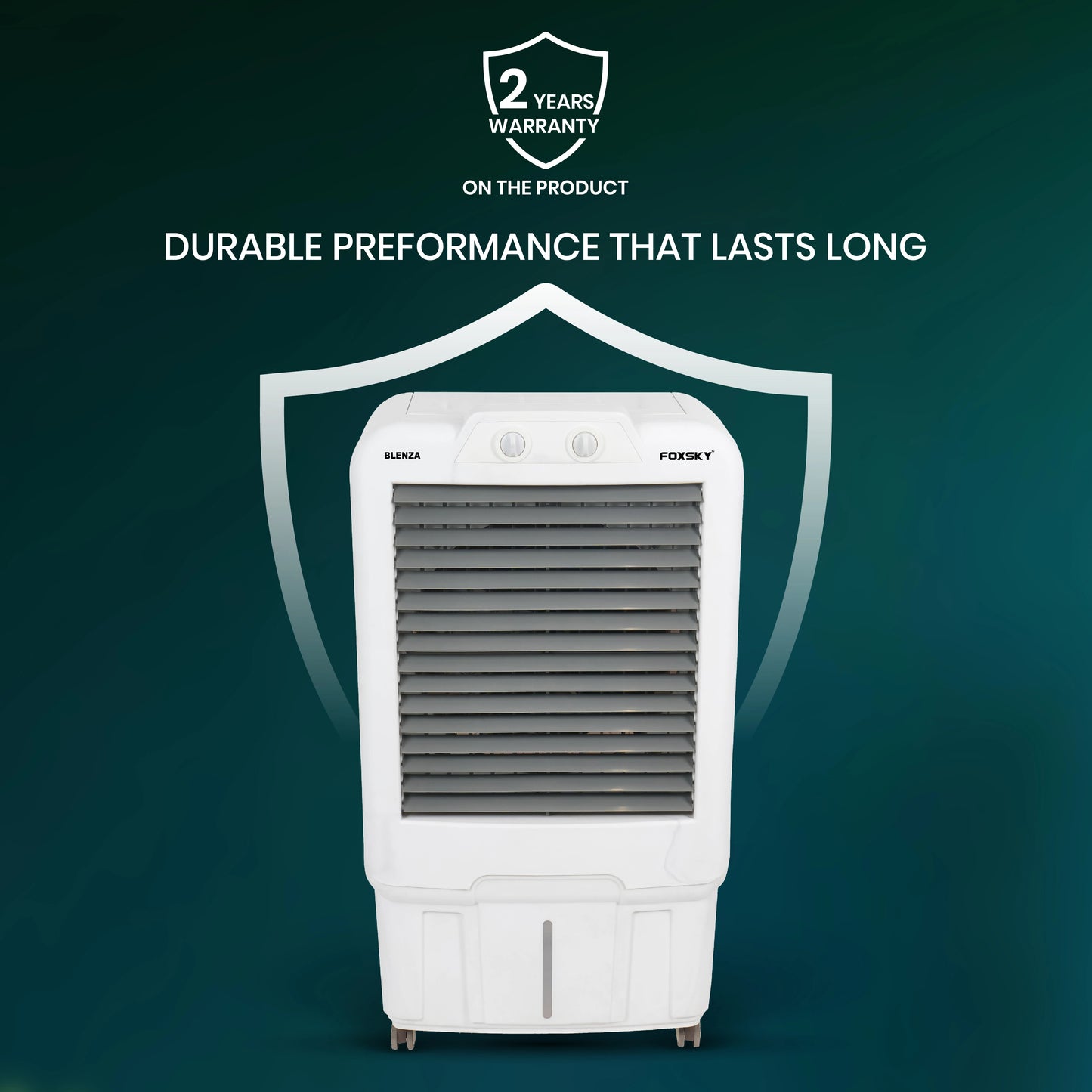 Foxsky Blenza 120 L Desert Air Cooler with Honeycomb Cooling Pads, 100% Copper Motor