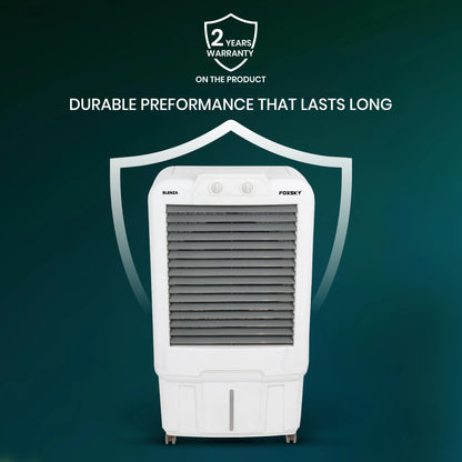 Foxsky Blenza 120 L Desert Air Cooler with Honeycomb Cooling Pads, 100% Copper Motor