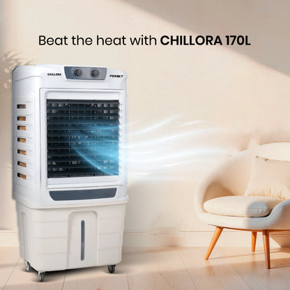 Foxsky Chillora 170 L Desert Air Cooler with Honeycomb Cooling Pads, 100% Copper Motor