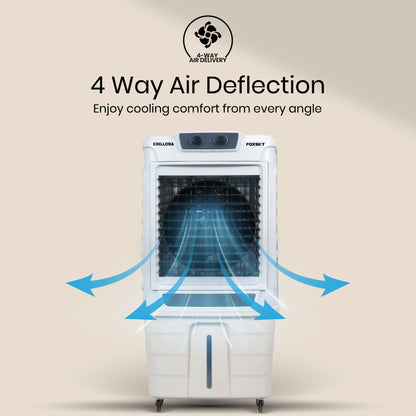 Foxsky Chillora 170 L Desert Air Cooler with Honeycomb Cooling Pads, 100% Copper Motor