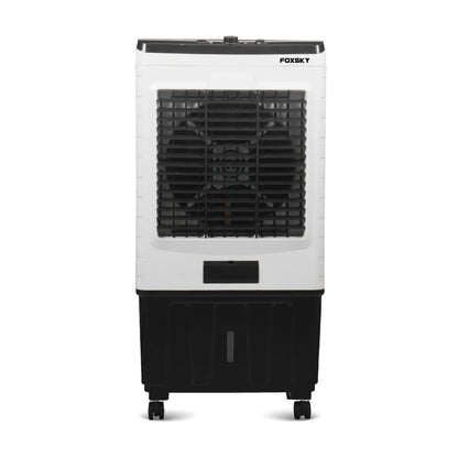 FOXSKY 70 L Desert Air Cooler With Honeycomb Pads Multilayer Cooling (White, Magnum)
