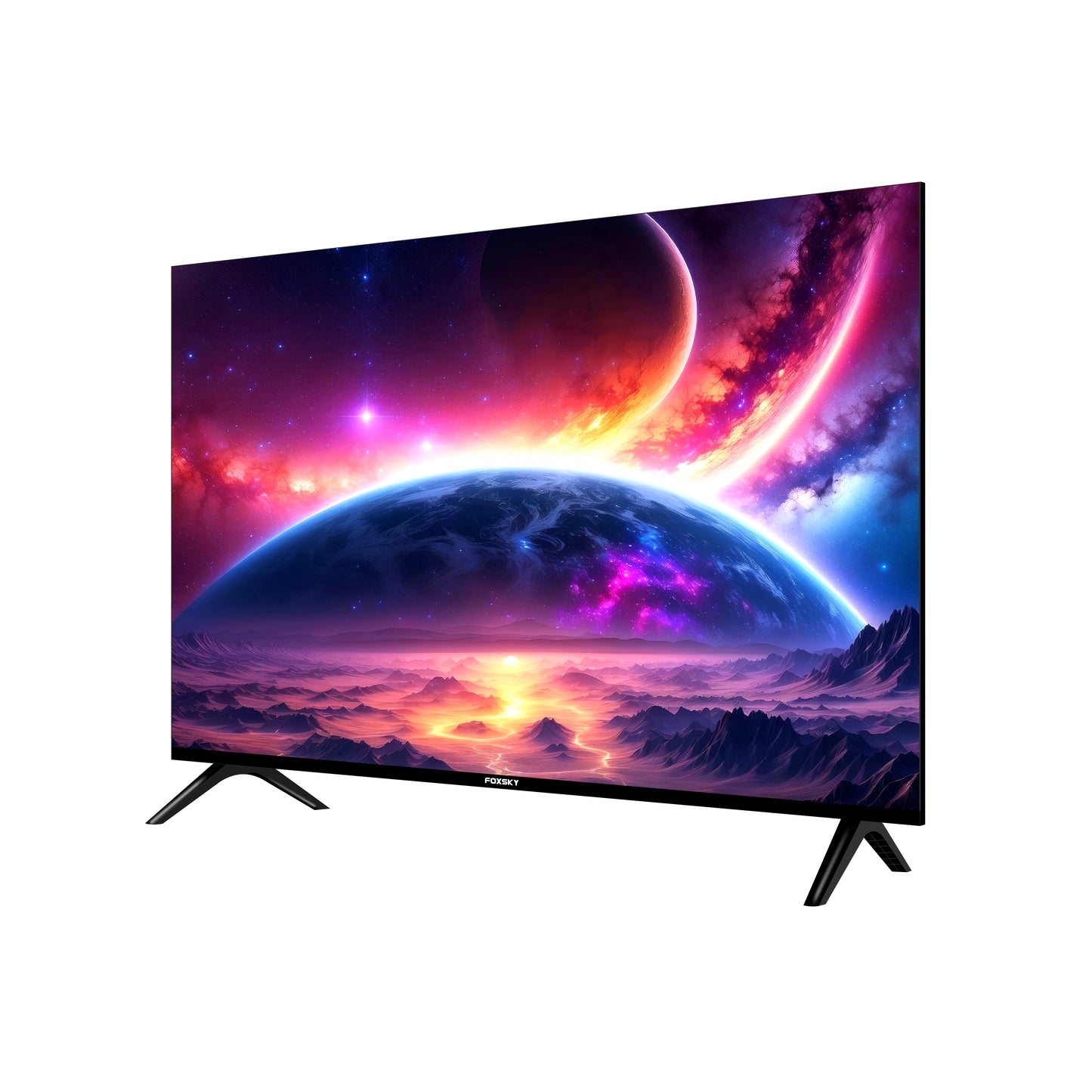 Foxsky 191 cm (85 inches) 4K Ultra HD Smart Android LED TV 85FS-VS | Built-in Google Voice Assistant (Frameless Series)