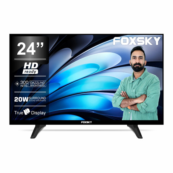 Foxsky 60.96 cm (24 inch) HD Ready LED TV 24FSN With A+ Grade Panel (slim bezels)