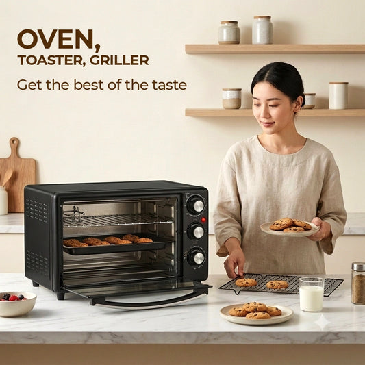 Foxsky 25L Heat Pro OTG FSMI-025 (1500W) | Oven Toaster Griller with Timer & 2-Year Warranty