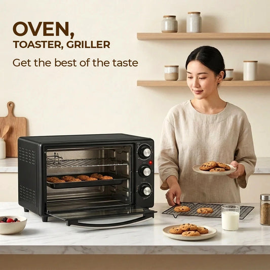 Foxsky 25L Heat Pro OTG FSMI-025 (1500W) | Oven Toaster Griller with Timer & 2-Year Warranty