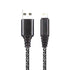 Foxsky Nylon Braided Lightning USB Syncing And Charging Cable For iPhone And iPad