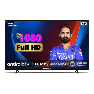 Foxsky 108 cm (43 inches) Full HD Smart LED TV 43FS-VS (Frameless Edition) | With Voice Assistant