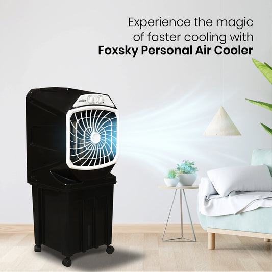 FOXSKY 45 L Room/Personal Air Cooler With Honeycomb Pads Multilayer Cooling  (White, Cool Master)