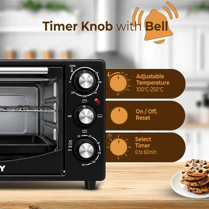 Foxsky 25L Heat Pro OTG FSMI-025 (1500W) | Oven Toaster Griller with Timer & 2-Year Warranty