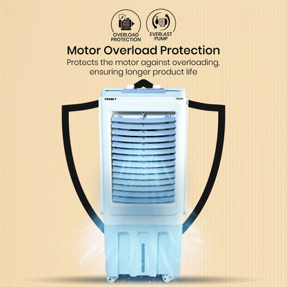 Foxsky Frozo 55 L Personal Air Cooler with Honeycomb Cooling Pads, 100% Copper Motor