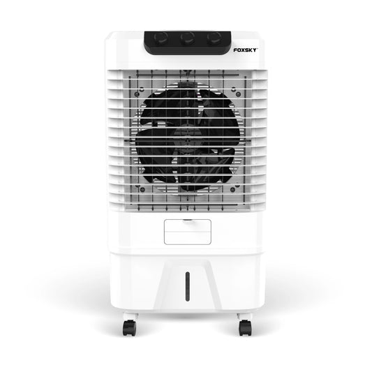 Foxsky Polo 65 L Desert Air Cooler with Honeycomb Cooling Pads, 100% Copper Motor, Ice Chamber