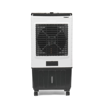 FOXSKY 70 L Desert Air Cooler With Honeycomb Pads Multilayer Cooling (White, Magnum)