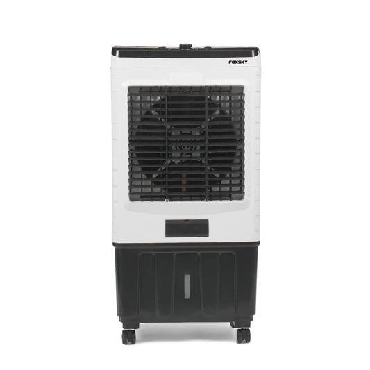 FOXSKY 70 L Desert Air Cooler With Honeycomb Pads Multilayer Cooling (White, Magnum)