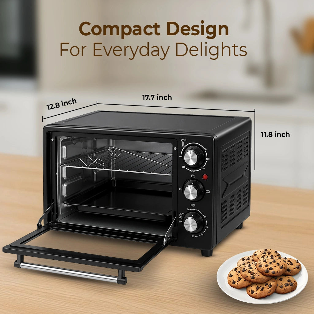 Foxsky 25L Heat Pro OTG FSMI-025 (1500W) | Oven Toaster Griller with Timer & 2-Year Warranty