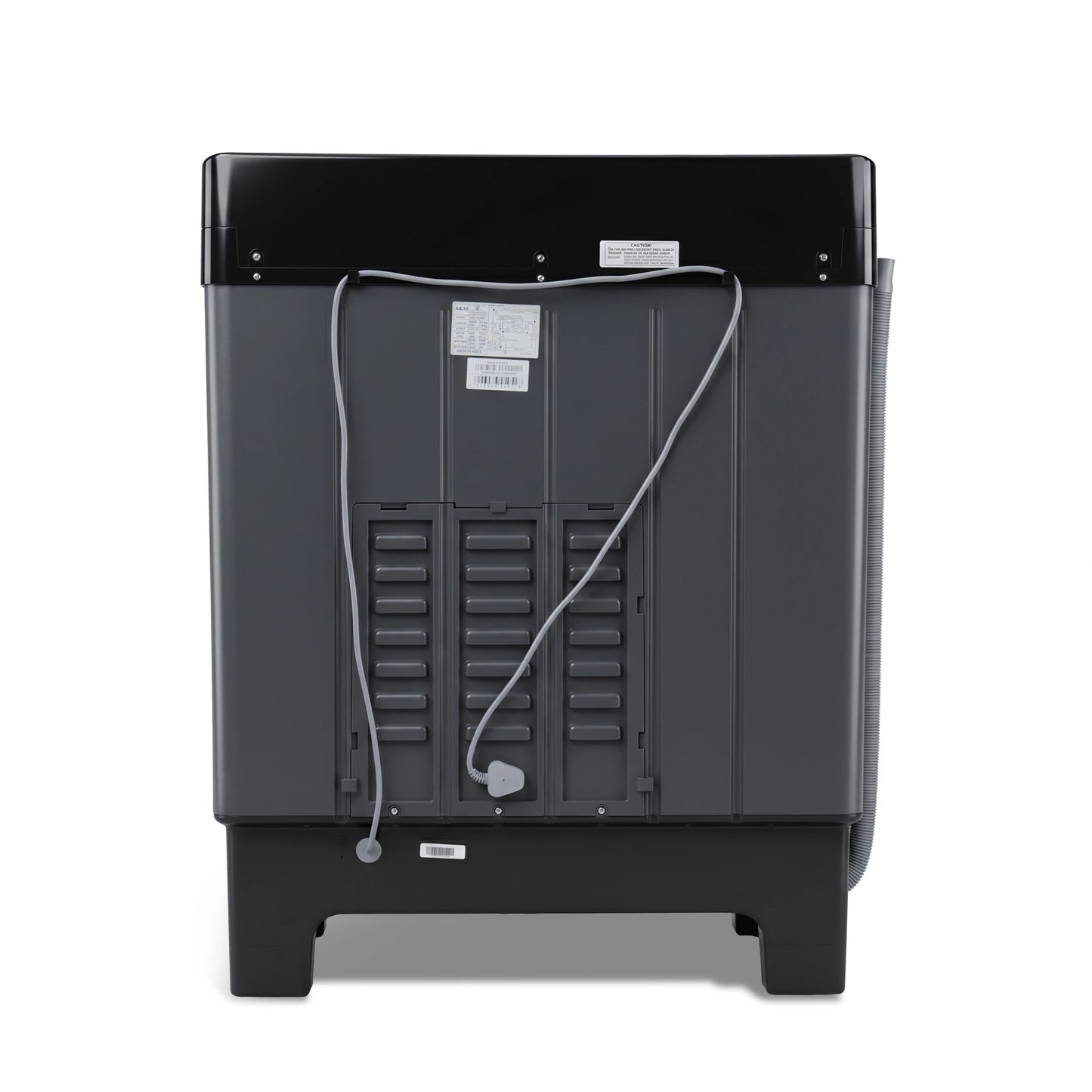 Foxsky 9.5 kg Semi Automatic Top Load Washing Machine with 3D Scrub Technology, Aqua Wash, Grey (AW9500SATL)