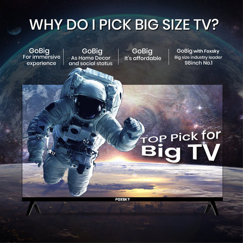Foxsky 127 cm (50 inches) 4K Ultra HD Smart Android LED TV 50FS-VS | Built-in Google Voice Assistant