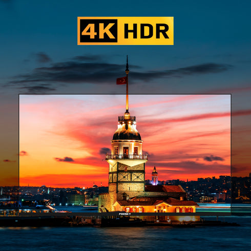 Foxsky 127 cm (50 inches) 4K Ultra HD Smart Android LED TV 50FS-VS | Built-in Google Voice Assistant