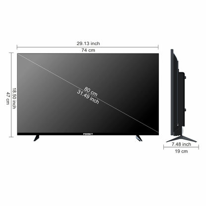 Foxsky 80 cm (32 inches) Full HD Smart LED TV 32FS-VS (Frameless Edition) | With Voice Assistant