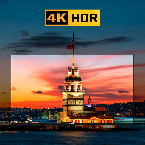 Foxsky 165 cm (65 inches) 4K Ultra HD Smart Android LED TV 65FS-VS | Built-in Google Voice Assistant