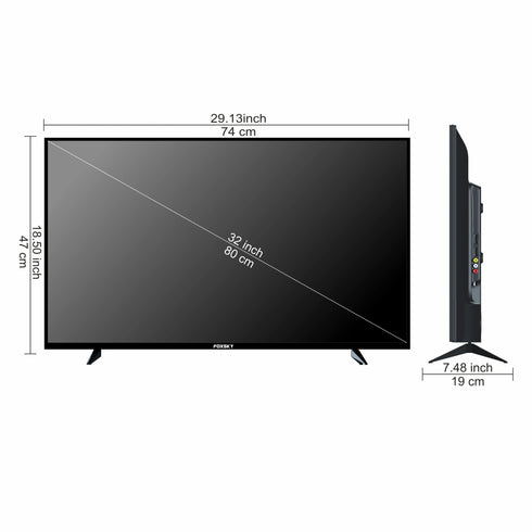 Foxsky 80 cm (32 inches) Full HD Smart Android LED TV 32FSELS Pro (Frameless Edition) (Dolby Audio)