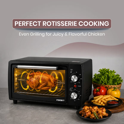 Foxsky 12L Smart Chef OTG FSMI-012 (1000W) | Oven Toaster Griller with Timer & 2-Year Warranty