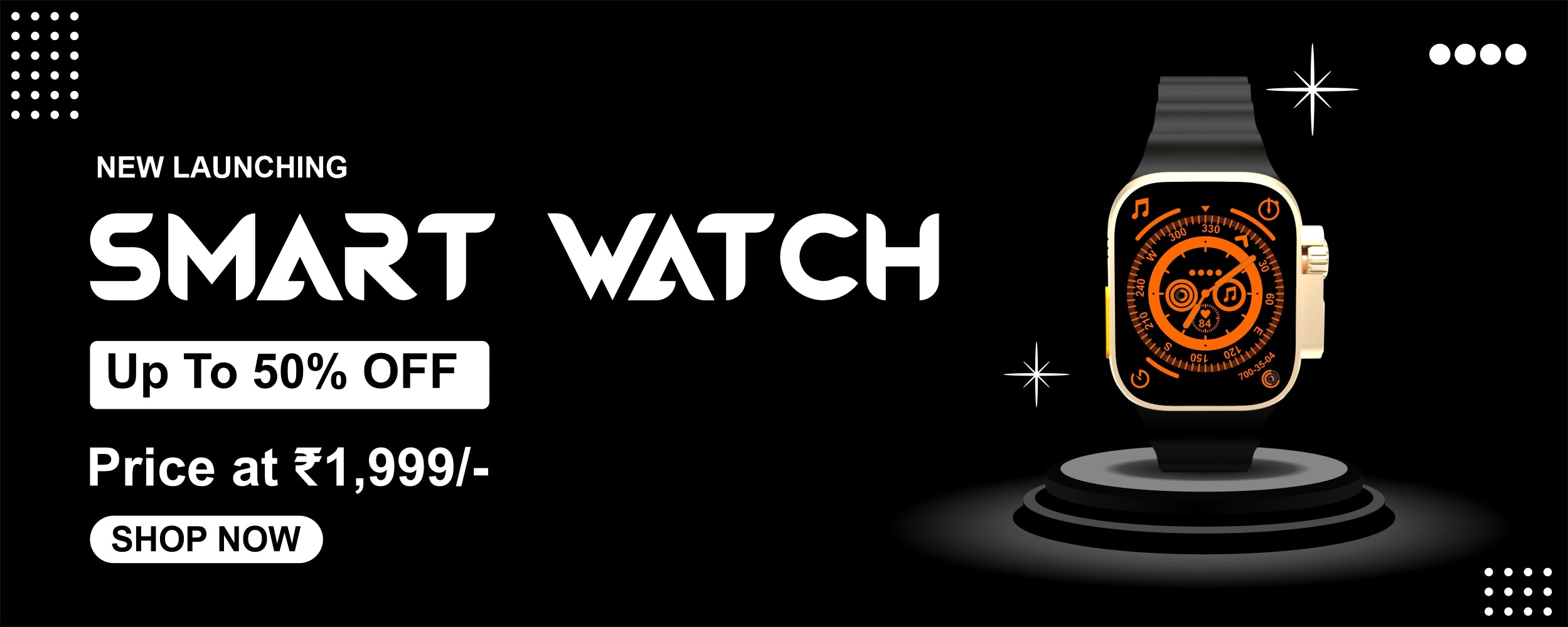 Foxsky Smart Watch Banner Footer