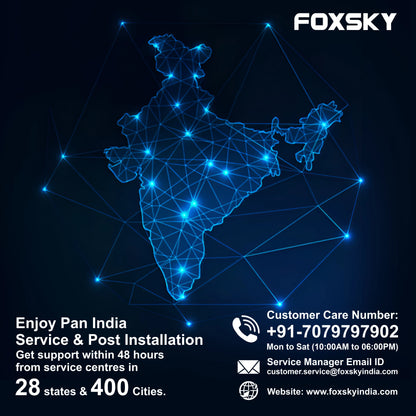 Foxsky 127 cm (50 inches) 4K Ultra HD Smart Android LED TV 50FS-VS | Built-in Google Voice Assistant