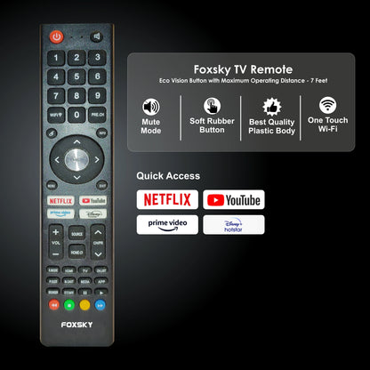 Foxsky 80 cm (32 inches) HD Ready Smart Android LED TV 32FSELS Pro (Frameless Edition)