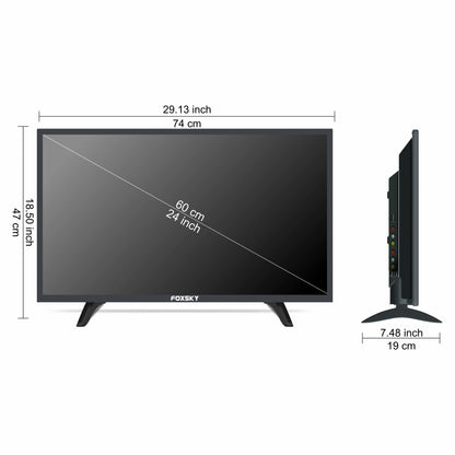 Foxsky 60.96 cm (24 inch) HD Ready LED TV 24FSN With A+ Grade Panel (slim bezels)