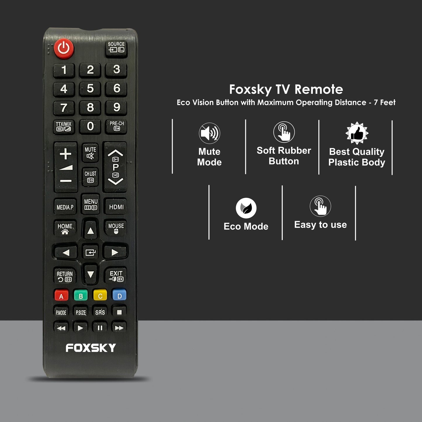 Foxsky 60.96 cm (24 inch) HD Ready LED TV 24FSN With A+ Grade Panel (slim bezels)