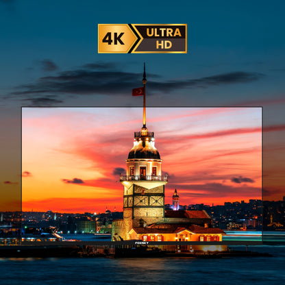 Foxsky 165 cm (65 inches) 4K Ultra HD Smart Android LED TV 65FS-VS | Built-in Google Voice Assistant