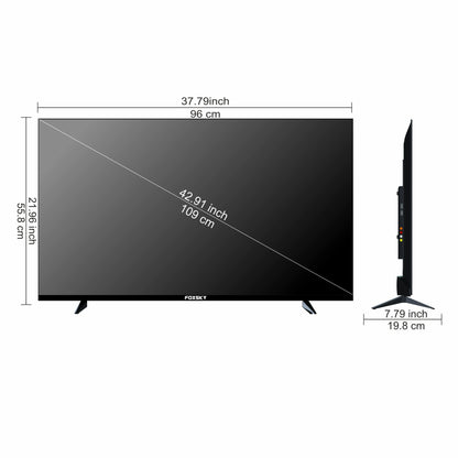 Foxsky 109 cm (43 inches) Full HD Smart LED TV 43FS-VS (Frameless Edition) | With Voice Assistant