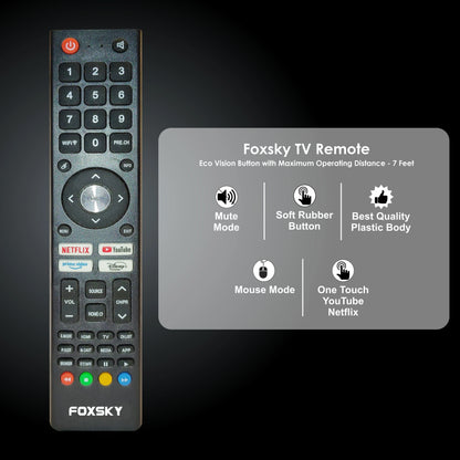 Foxsky 109 cm (43 inches) Full HD Smart LED TV 43FS-VS (Frameless Edition) | With Voice Assistant