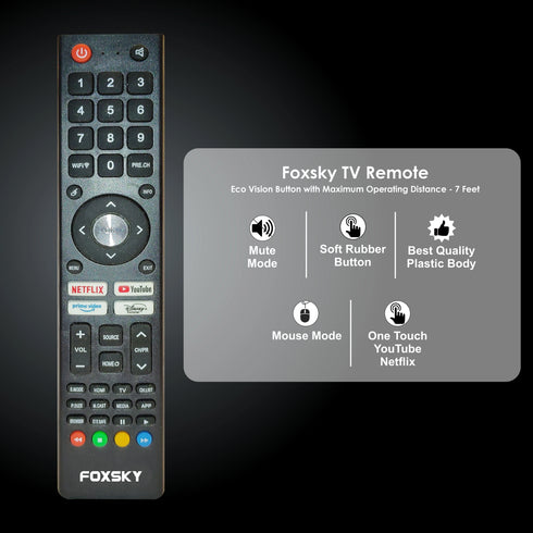 Foxsky 109 cm (43 inches) Full HD Smart LED TV 43FS-VS (Frameless Edition) | With Voice Assistant