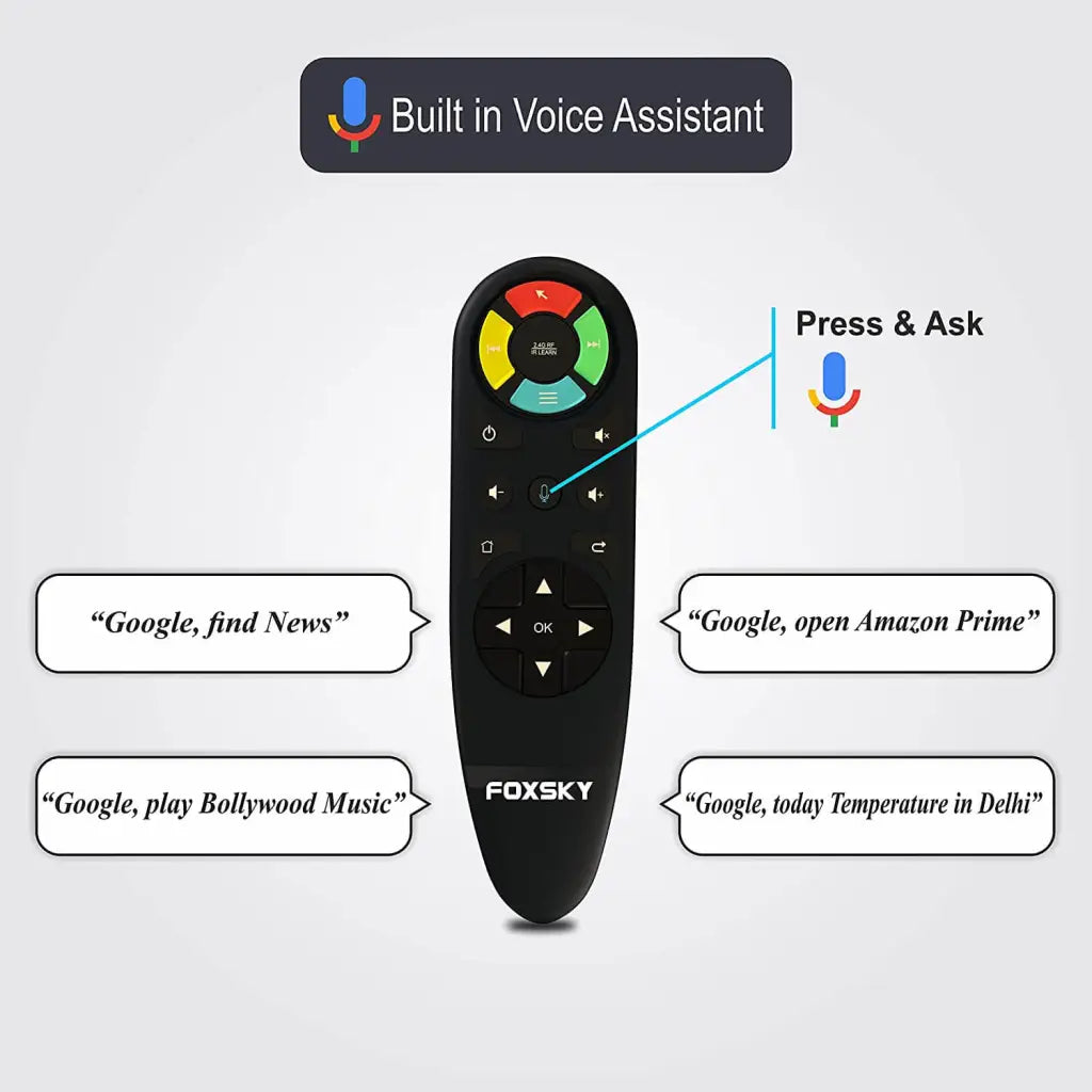 Foxsky 165 cm (65 inches) 4K Ultra HD Smart Android LED TV 65FS-VS | Built-in Google Voice Assistant Foxsky India