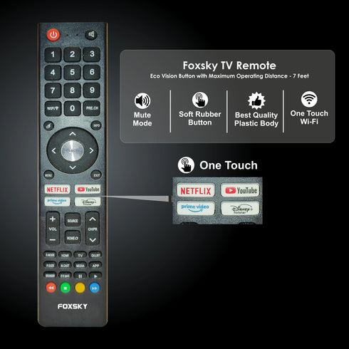Foxsky 109 cm (43 inches) Full HD Smart LED TV 43FSFHS With Black (Frameless Edition) (Dolby Audio)